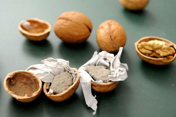 10 Toxic Fake Food from China - Walnuts stuffed with cement
