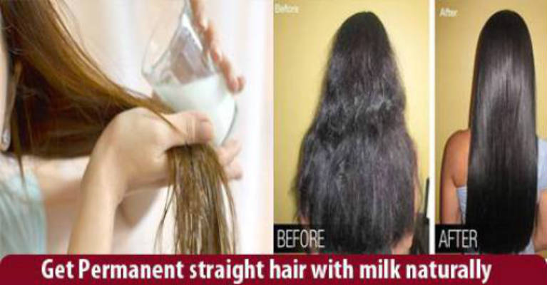 Permanent Hair Straightening with Coconut Milk and Lemon Juice