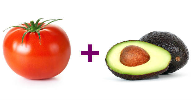 Avocado and tomatoes