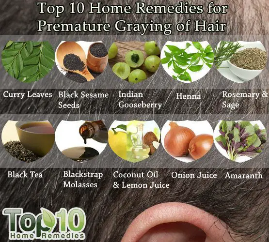 Home Remedies for Premature Graying of Hair