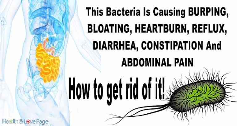 How To Get Rid Of This Bacteria Causing You Bloating, Heartburn, Reflux, Diarrhea And Other Symptoms